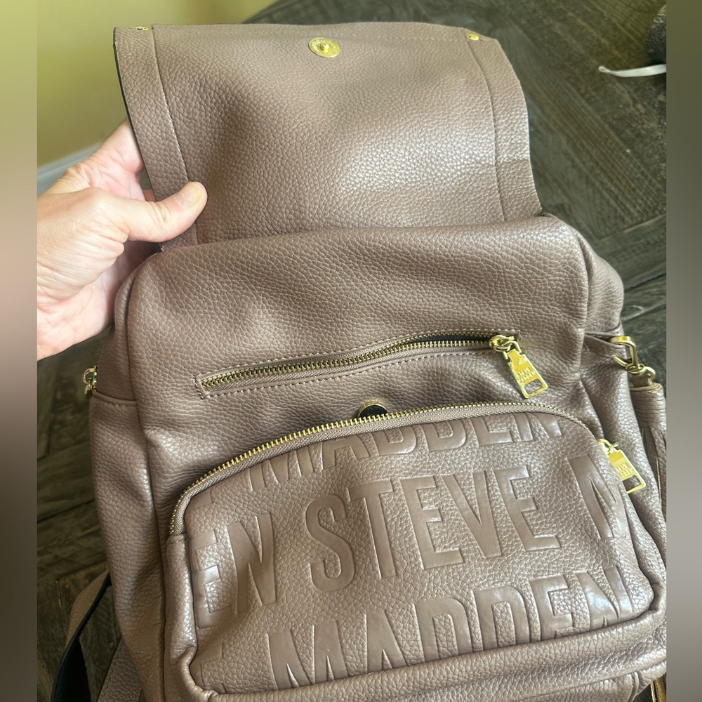 Steve Madden Tan Backpack - Picture 3 of 8